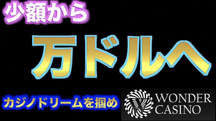 【オンラインカジノ】＄500から$10,000を目指せ カジノドリームへ ワンダーカジノ