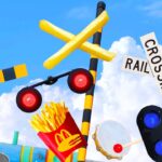 【踏切アニメ】打楽器回転スロットふみきりカンカン♪＼カジノ／Casino Slots! Imaginary railroad crossings and trains!