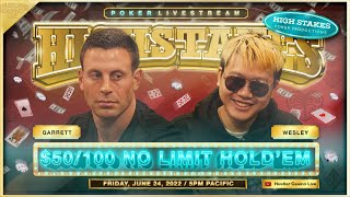 Garrett & Wesley Play SUPER HIGH STAKES $50/100/200 w/ Mike X, Henry & Eli – Commentary by DGAF