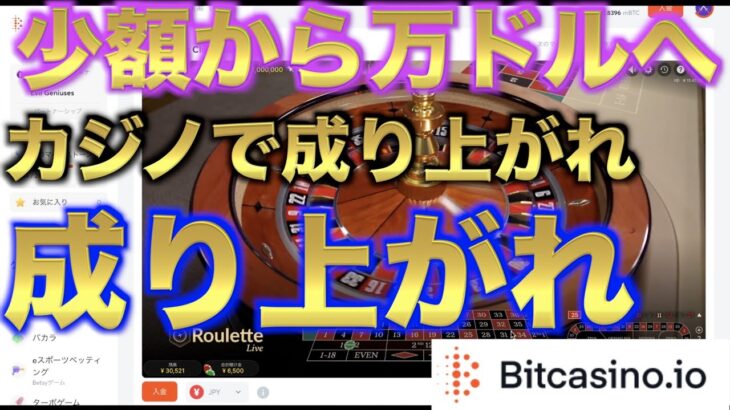 【オンラインカジノ】少額からカジノドリームを掴め ビットカジノ