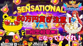 #520【オンラインカジノ｜スロット🎰】60万円貢ぎ注意！｜Starlight Princess｜金無し痔主セミリタイヤ月3万円お小遣い代表