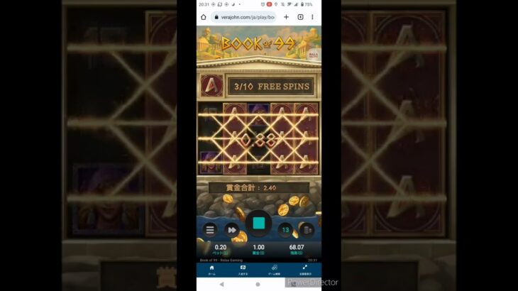 Book of 99　100回転チャレンジ　オンラインカジノ